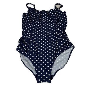 Panache 36FF One Piece Swimsuit Anya Spot Blue White Polkadots SW1010 #2341